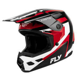 Cască motocross FLY RACING Kinetic Sync - Negru/Roșu/Alb Cască motocross FLY RACING Kinetic Sync - Negru/Roșu/Alb
