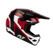 Cască motocross FLY RACING Kinetic Sync - Negru/Roșu/Alb thumb