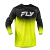 Bluză motocross pentru copii FLY RACING Rayce Sonar Hi-Vis/Negru/Alb
