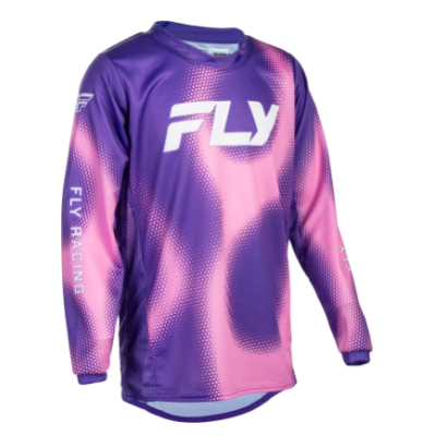 Bluză de motocross pentru copii FLY RACING Kinetic Torch Purple/Pink