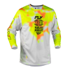 Bluză motocross FLY RACING Kinetic Blur- White/Hi-Vis/Orange