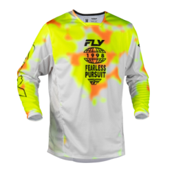 Bluză motocross FLY RACING Kinetic Blur- White/Hi-Vis/Orange Bluză motocross FLY RACING Kinetic Blur- White/Hi-Vis/Orange
