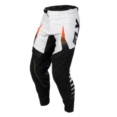Pantaloni motocross FLY RACING Evolution DST Alb/Negru/Portocaliu