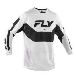 Bluză motocross FLY RACING Kinetic Mesh Jersey Alb / Negru Bluză motocross FLY RACING Kinetic Mesh Jersey Alb / Negru