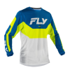 Bluză motocross FLY RACING Kinetic Mesh Jersey Albastru / Alb / Hi-Vis