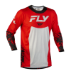 Bluză motocross FLY RACING Lite Flake- Roșu/Gri/Negru