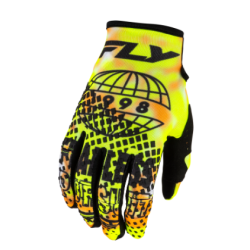 Mănuși motocross FLY RACING Kinetic Blur Gloves - Alb/Hi-Vis/Portocaliu
