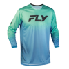 Bluză motocross pentru copii FLY RACING Rayce Sonar - Teal/Aqua