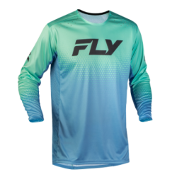 Bluză motocross pentru copii FLY RACING Rayce Sonar - Teal/Aqua