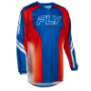 Bluză motocross pentru copii FLY RACING F-16 Raze Roșu/Alb/Albastru
