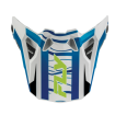 Vizieră pentru cască FLY RACING Formula CP Charge Peak - Alb/Albastru/Negru thumb