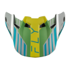 Cozoroc pentru cască FLY RACING Formula CC Strike Peak - Gri/Verde/Teal