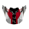 Cozoroc pentru cască FLY RACING Formula CC Strike Peak - Gri/Roșu/Negru/Alb