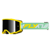 Ochelari motocross FLY RACING Zone Yellow/Green/Black - Lentilă Oglindă/Fumuriu