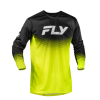 Bluză motocross pentru copii FLY RACING Rayce Sonar - Hi-Vis/Negru/Alb