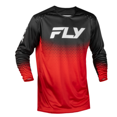 Bluză motocross pentru copii FLY RACING Rayce Sonar - Roșu/Negru/Alb