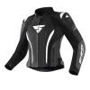 Geacă de piele pentru femei MIURA 2.0 BLACK/WHITE