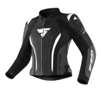 Geacă de piele pentru femei MIURA 2.0 BLACK/WHITE