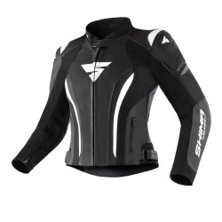 Geacă de piele pentru femei MIURA 2.0 BLACK/WHITE Geacă de piele pentru femei MIURA 2.0 BLACK/WHITE
