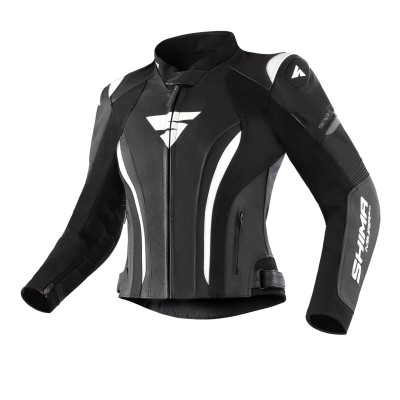 Geacă de piele pentru femei MIURA 2.0 BLACK/WHITE Geacă de piele pentru femei MIURA 2.0 BLACK/WHITE