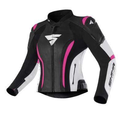 Geacă de piele pentru femei MIURA 2.0 PINK FLUO Geacă de piele pentru femei MIURA 2.0 PINK FLUO