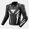Geacă moto din piele SHIMA MISSION ST NEGRU/ALB
