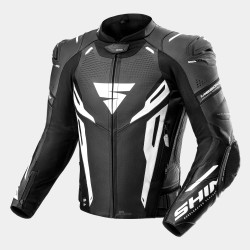 Geacă moto din piele SHIMA MISSION ST NEGRU/ALB Geacă moto din piele SHIMA MISSION ST NEGRU/ALB