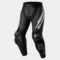 Pantaloni moto din piele SHIMA MISSION ST BLACK/WHITE