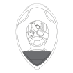 Protecție pentru bărbie cască AGV K3 XL/XXL thumb