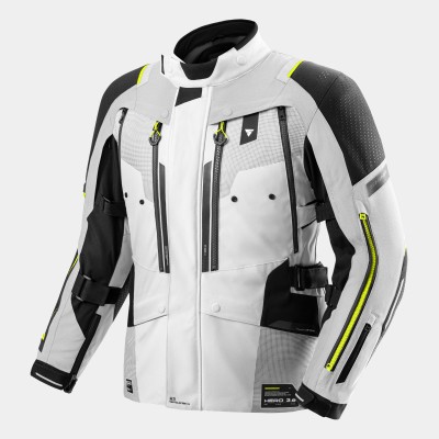 Geacă moto textilă SHIMA HERO 3.0 GREY/FLUO Geacă moto textilă SHIMA HERO 3.0 GREY/FLUO