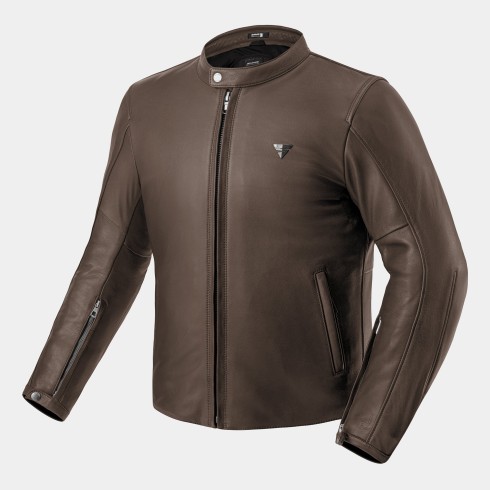 Geacă moto din piele SHIMA HUNTER 3.0 BROWN