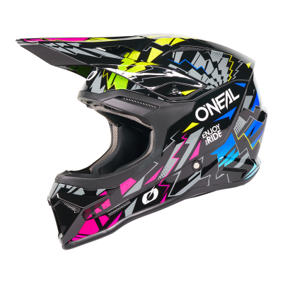 Cască pentru copii O'NEAL 1SERIES STIXX BLACK/MULTI V.27