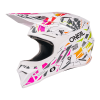 Cască pentru copii O'NEAL 1SERIES STIXX WHITE/MULTI V.27