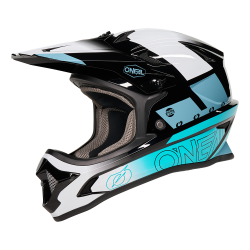 Cască de bicicletă O'NEAL SONUS BLOX BLACK/WHITE/TEAL V.27 Cască de bicicletă O'NEAL SONUS BLOX BLACK/WHITE/TEAL V.27