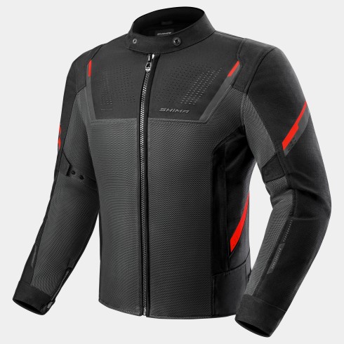 Geacă moto SHIMA RUSH 3.0 AIR GREY/RED
