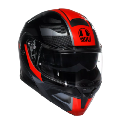 Cască modulară AGV STREETMODULAR LEDRO BLACK/RED
