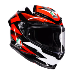 Cască AGV K6 S E2206 BRAVEN BLACK/RED/WHITE