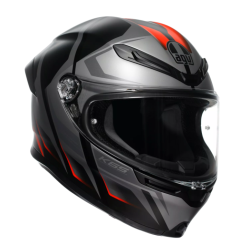 Cască AGV K6 S E2206 KARVE MATT BLACK/GREY/RED Cască AGV K6 S E2206 KARVE MATT BLACK/GREY/RED