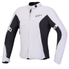 Geacă moto de vară pentru femei ALPINESTARS STELLA C-1 Waterproof ICE GRAY/BLACK