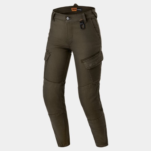 Blugi moto damă SHIMA RECON GREEN