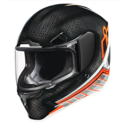 Cască ICON AIRFRAME Carbon Hyperstrike RED