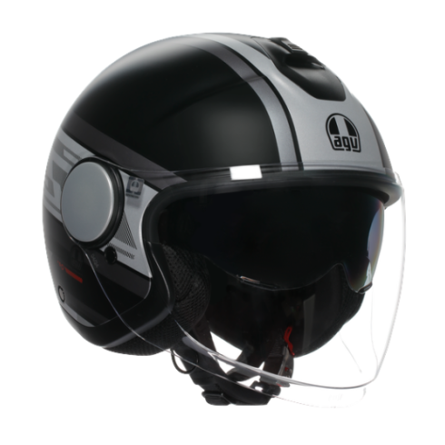 Cască pentru scuter AGV ETERES MONDELLO MATT BLACK/GREY