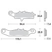 Placute frana MOTO-MASTER MM BRAKEPAD KAWASAKI KFX 450 R 2x4 14 Placute frana MOTO-MASTER MM BRAKEPAD KAWASAKI KFX 450 R 2x4 14 thumb