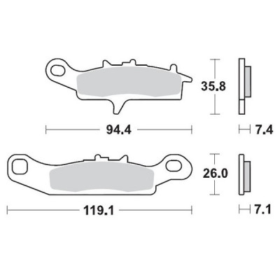 Placute frana MOTO-MASTER MM BRAKEPAD KAWASAKI KFX 450 R 2x4 14