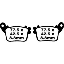 Placute frana EBC FA SER ORGANIC FA436