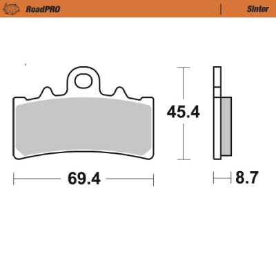 Placute frana MOTO-MASTER BRAKE PAD SINTER SCOOTER BMW C 400 X ABS 23