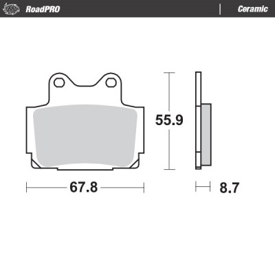 Placute frana MOTO-MASTER BRAKE PAD CERAMIC YAMAHA XJ 600 N 03