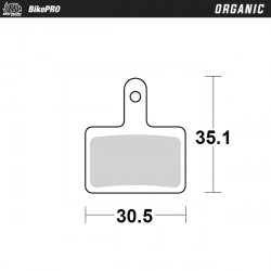 Placute frana MOTO-MASTER BRAKE PAD ORGANIC z