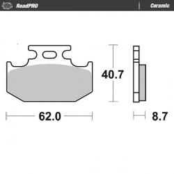 Placute frana MOTO-MASTER BRAKE PAD CERAMIC YAMAHA XT 250 23 Placute frana MOTO-MASTER BRAKE PAD CERAMIC YAMAHA XT 250 23
