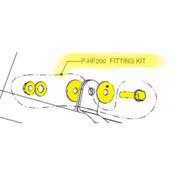 Set montare toba esapament AKRAPOVIC P-HF200 Set montare toba esapament AKRAPOVIC P-HF200